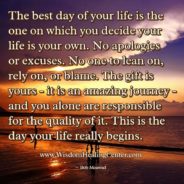 The Best day of your life - Wisdom Healing Center