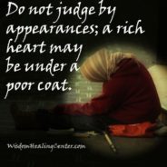 Do not judge by appearances - Wisdom Healing Center